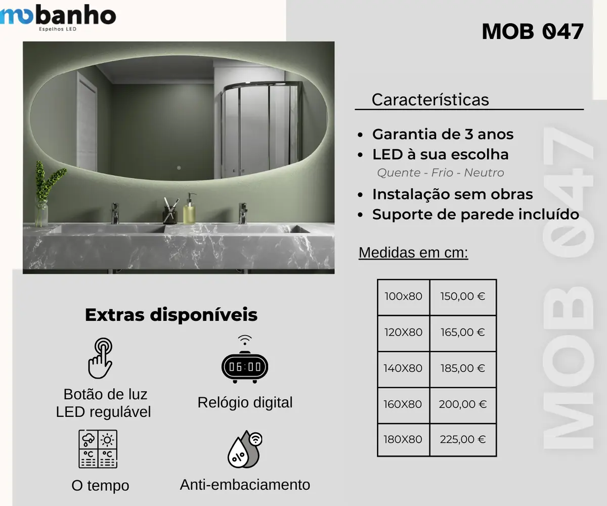 Espelho LED Namur — imagem 2
